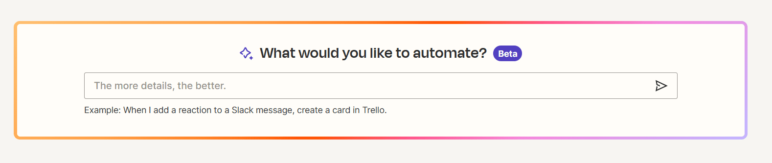 zapier AI screenshot to show automated third party integration into no code pps
